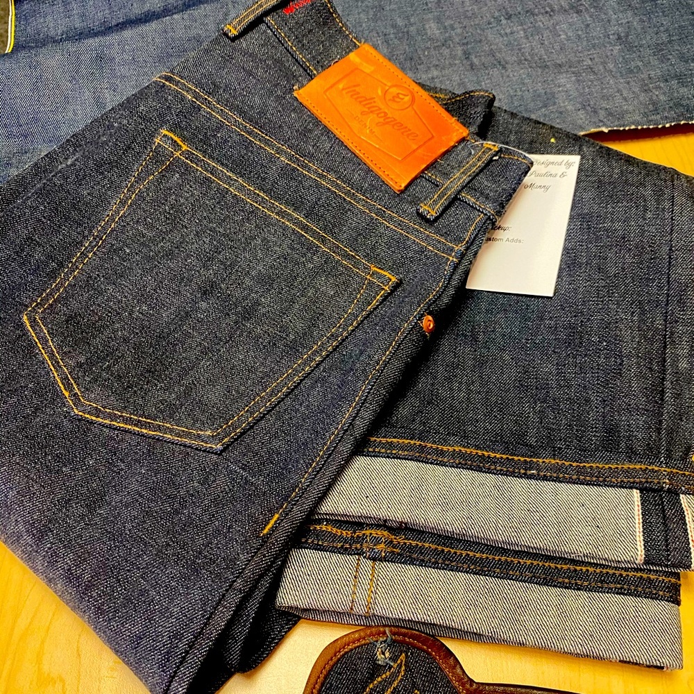 Selvedge denim 17oz cone mills jeans - Picture 1 of 8